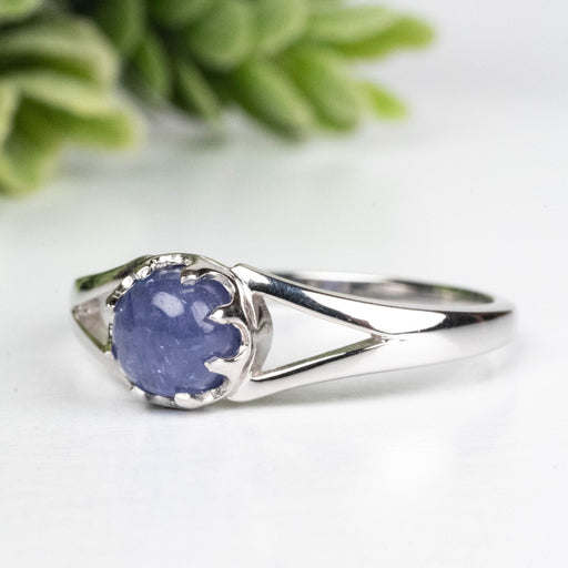 Tanzanite Ring 5.5mm Size 10 .925 Silver - InnerVision Crystals