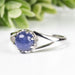 Tanzanite Ring 5.5mm Size 6 .925 Silver - InnerVision Crystals
