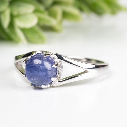 Tanzanite Ring 5.5mm Size 7 .925 Silver - InnerVision Crystals