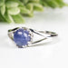 Tanzanite Ring 5.5mm Size 7 .925 Silver - InnerVision Crystals