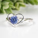 Tanzanite Ring 5mm Size 6 .925 Silver - InnerVision Crystals