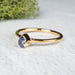 Tanzanite Ring 5x4mm Size 10 .925 Silver + 18k Gold - InnerVision Crystals