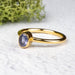 Tanzanite Ring 5x4mm Size 6 .925 Silver + 18k Gold - InnerVision Crystals