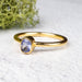 Tanzanite Ring 5x4mm Size 7 .925 Silver + 18k Gold - InnerVision Crystals