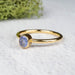 Tanzanite Ring 5x4mm Size 9 .925 Silver + 18k Gold - InnerVision Crystals