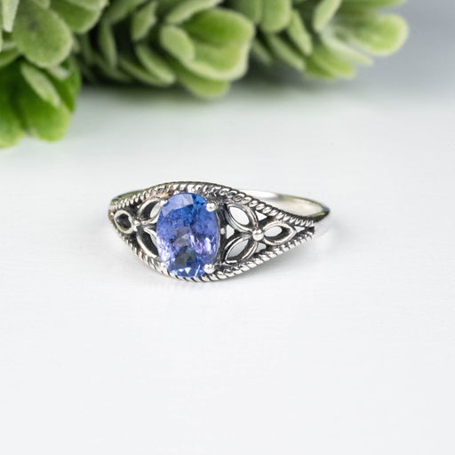 Tanzanite Ring 6.5x5mm Size 7 - InnerVision Crystals