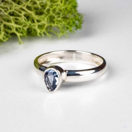 Tanzanite Ring 6x4mm Size 6 .925 Silver - InnerVision Crystals