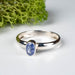 Tanzanite Ring 6x4mm Size 8 .925 Silver - InnerVision Crystals