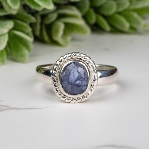 Tanzanite Ring 7x6mm Size 7 - InnerVision Crystals