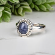 Tanzanite Ring 7x6mm Size 7 - InnerVision Crystals