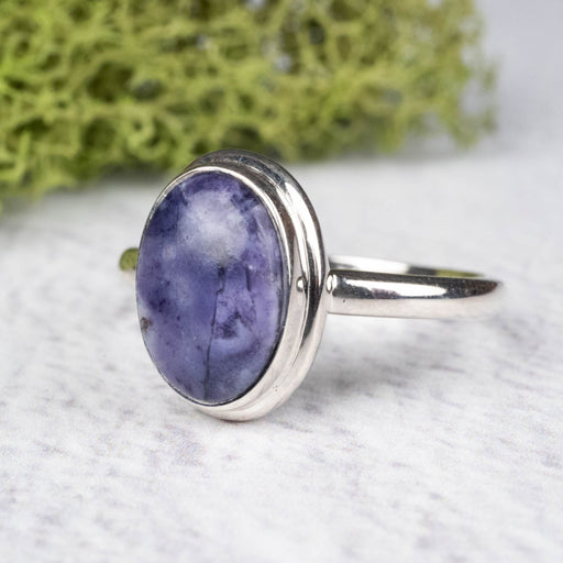 Tiffany Stone Ring 12x9mm Size 10 .925 Silver - InnerVision Crystals