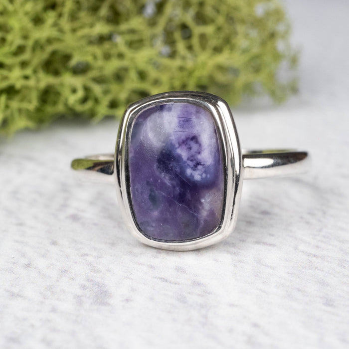 Tiffany Stone Ring 12x9mm Size 11 .925 Silver - InnerVision Crystals