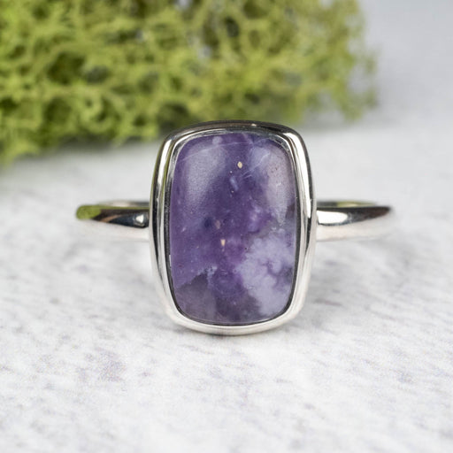 Tiffany Stone Ring 12x9mm Size 11 .925 Silver - InnerVision Crystals