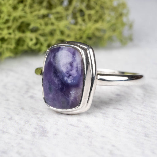 Tiffany Stone Ring 12x9mm Size 11 .925 Silver - InnerVision Crystals