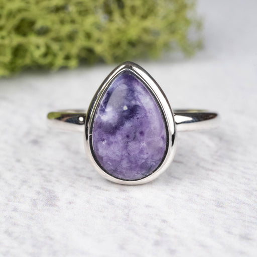 Tiffany Stone Ring 12x9mm Size 9 .925 Silver - InnerVision Crystals