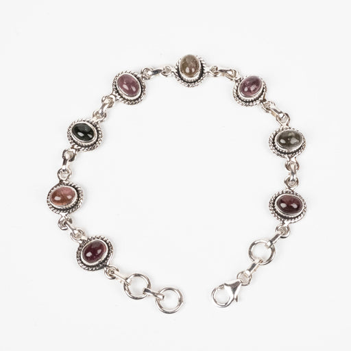 Tourmaline Bracelet 8x6mm 7" .925 Silver - InnerVision Crystals