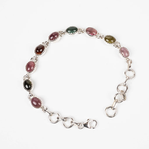 Tourmaline Bracelet 8x6mm 7" .925 Silver - InnerVision Crystals