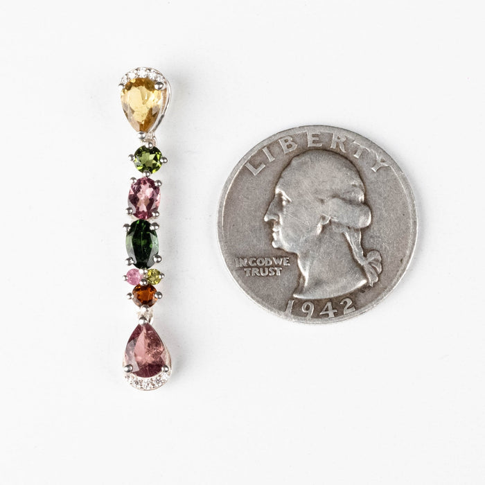 Tourmaline Pendant 2.42 g 37x6mm - InnerVision Crystals