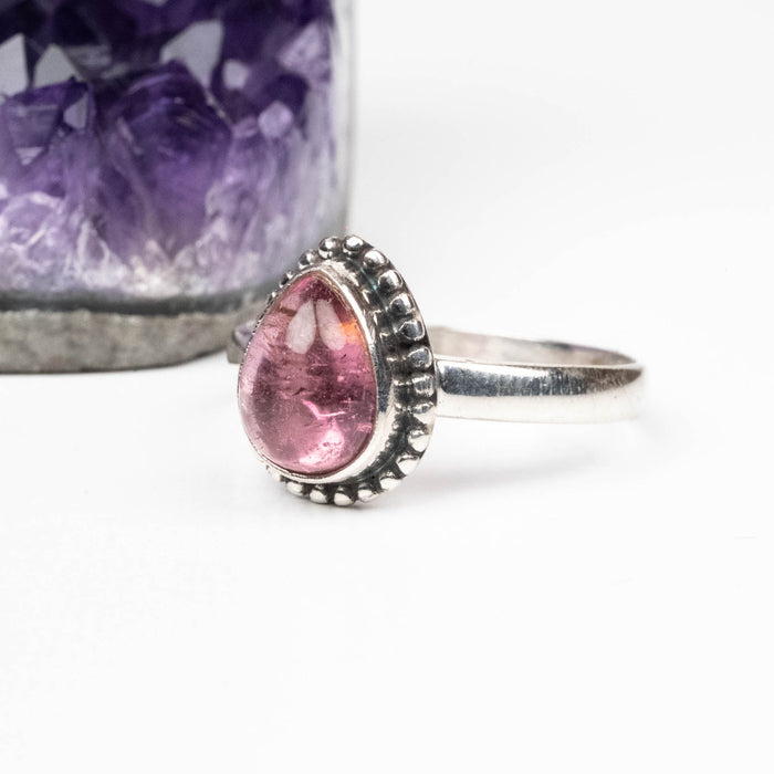 Tourmaline Ring 11x7mm Size 11 .925 Silver - InnerVision Crystals
