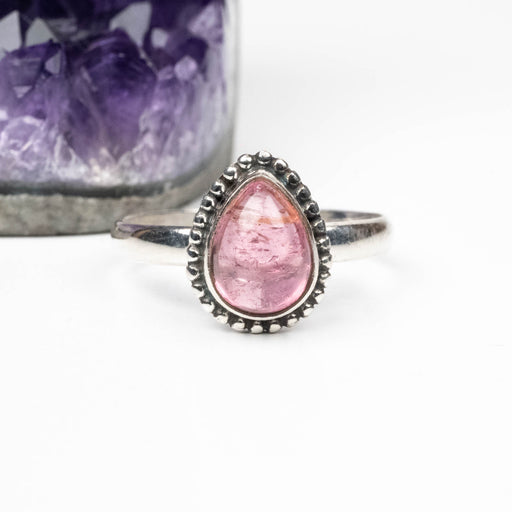 Tourmaline Ring 11x7mm Size 11 .925 Silver - InnerVision Crystals