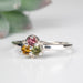 Tourmaline Ring 2.75mm Size 6 .925 Silver - InnerVision Crystals