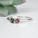Tourmaline Ring 3.5mm Size 7 .925 Silver - InnerVision Crystals