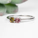 Tourmaline Ring 3.5mm Size 8 .925 Silver - InnerVision Crystals