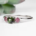 Tourmaline Ring 3mm - 5mm Size 10 .925 Silver - InnerVision Crystals
