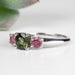 Tourmaline Ring 3mm - 5mm Size 5 .925 Silver - InnerVision Crystals