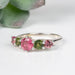 Tourmaline Ring 3mm - 5mm Size 5 .925 Silver - InnerVision Crystals