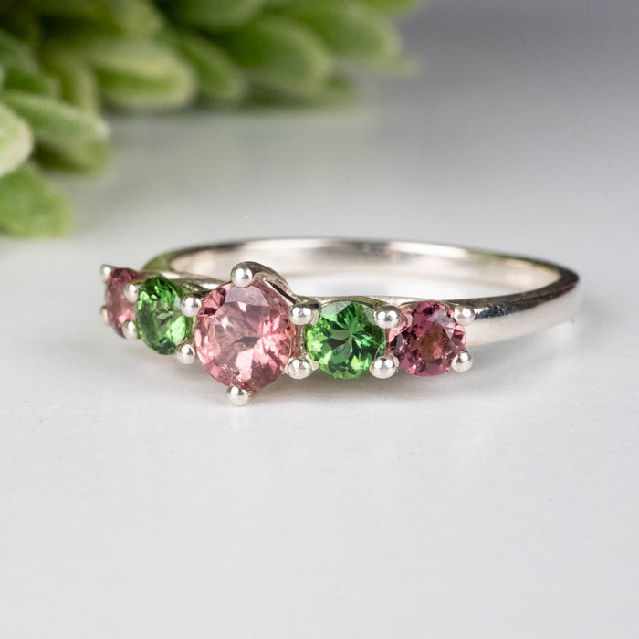 Tourmaline Ring 3mm - 5mm size 9 - InnerVision Crystals