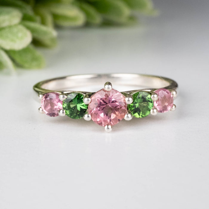 Tourmaline Ring 3mm - 5mm size 9 - InnerVision Crystals