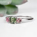 Tourmaline Ring 3mm - 5mm Size 9 .925 Silver - InnerVision Crystals
