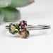 Tourmaline Ring 3mm - 5mm Size 9 .925 Silver - InnerVision Crystals