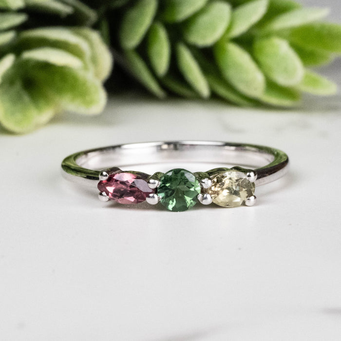 Tourmaline Ring 3mm Size 7 - InnerVision Crystals