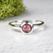 Tourmaline Ring 4mm Size 6 .925 Silver - InnerVision Crystals