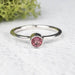 Tourmaline Ring 4mm Size 7 .925 Silver - InnerVision Crystals