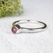 Tourmaline Ring 4mm Size 7 .925 Silver - InnerVision Crystals
