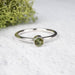 Tourmaline Ring 4mm Size 8 .925 Silver - InnerVision Crystals