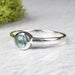 Tourmaline Ring 5mm Size 9 .925 Silver - InnerVision Crystals