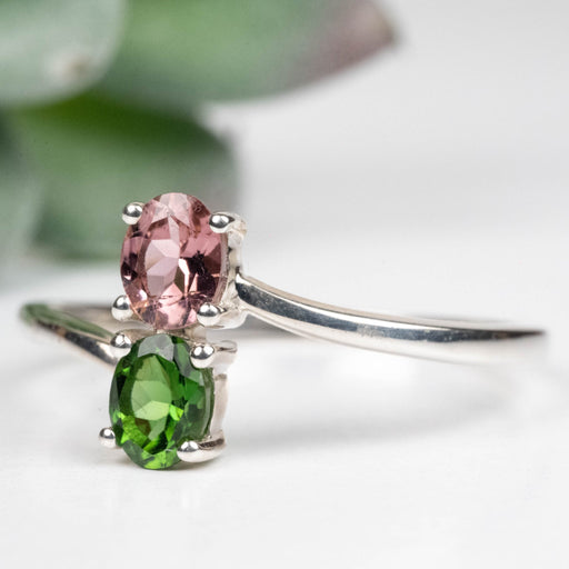 Tourmaline Ring 5x4mm Size 10 .925 Silver - InnerVision Crystals