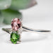 Tourmaline Ring 5x4mm Size 10 .925 Silver - InnerVision Crystals