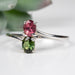 Tourmaline Ring 5x4mm Size 10 .925 Silver - InnerVision Crystals