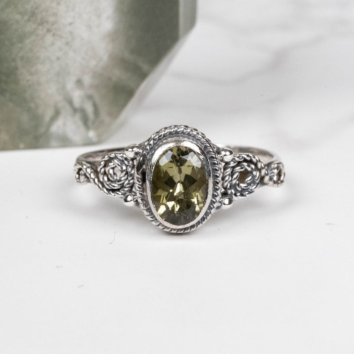 Tourmaline Ring 7x5mm Size 7 - InnerVision Crystals