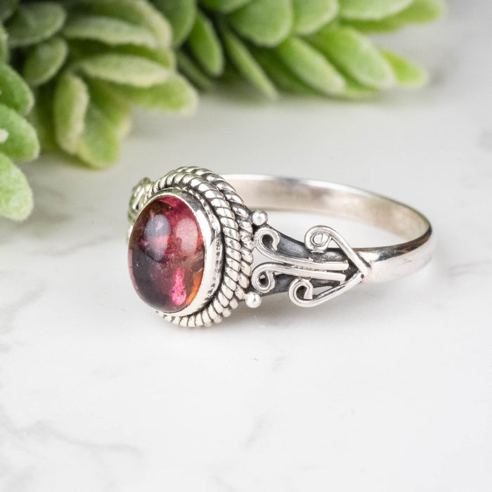 Tourmaline Ring 8x6mm Size 10 - InnerVision Crystals