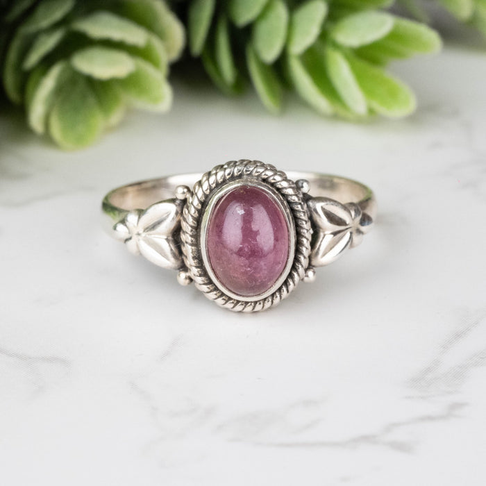 Tourmaline Ring 8x6mm Size 10 - InnerVision Crystals