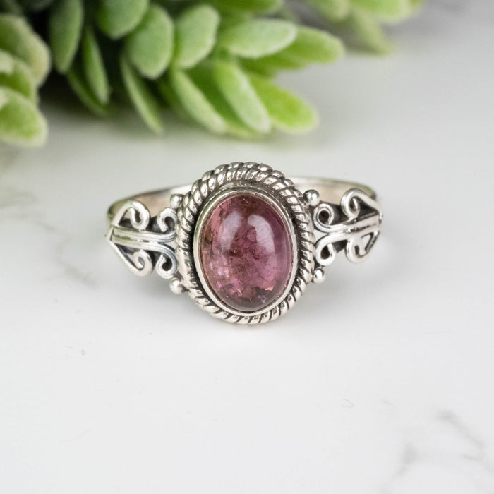 Tourmaline Ring 8x6mm Size 8 - InnerVision Crystals