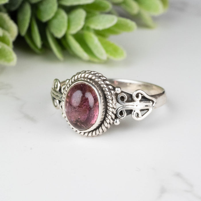 Tourmaline Ring 8x6mm Size 8 - InnerVision Crystals