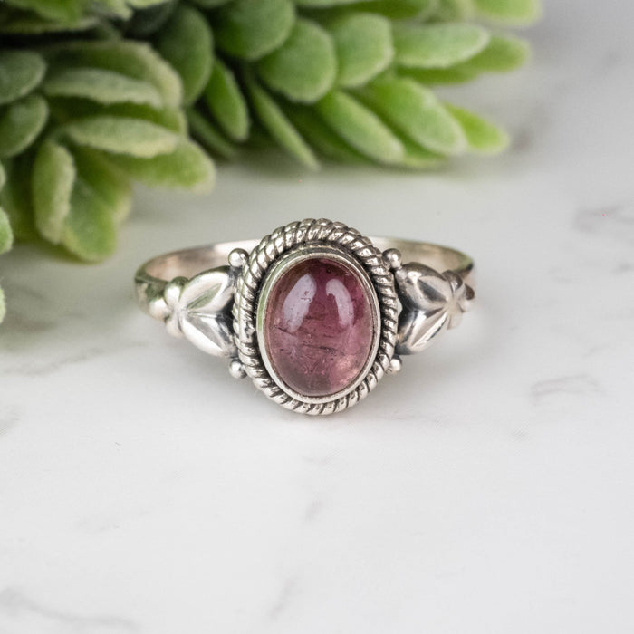 Tourmaline Ring 8x6mm Size 9 - InnerVision Crystals