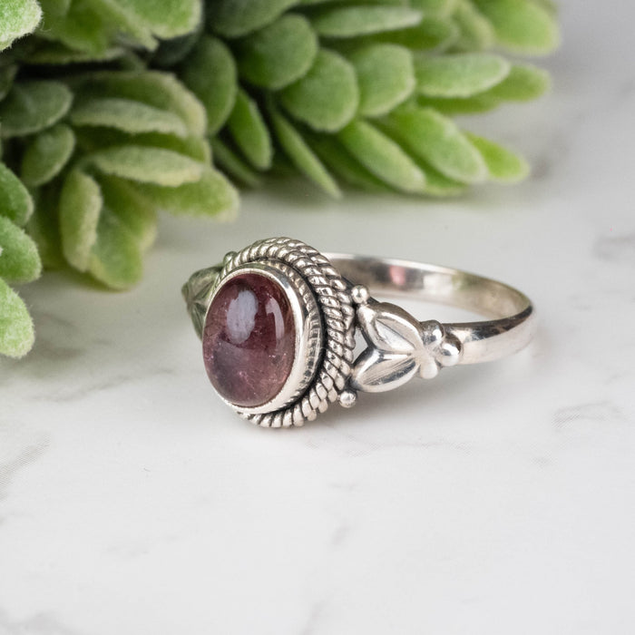 Tourmaline Ring 8x6mm Size 9 - InnerVision Crystals